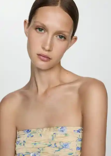 Top Bloom Crudo Talla M Mujer Mango