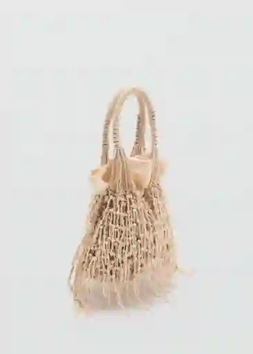 Bolso P Pazo Beige Talla 99 Mujer Mango
