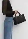 Bolso M Gardenia Negro Talla 99 Mujer Mango