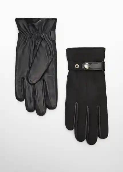 Guantes Hybrid Negro Talla L Hombre Mango