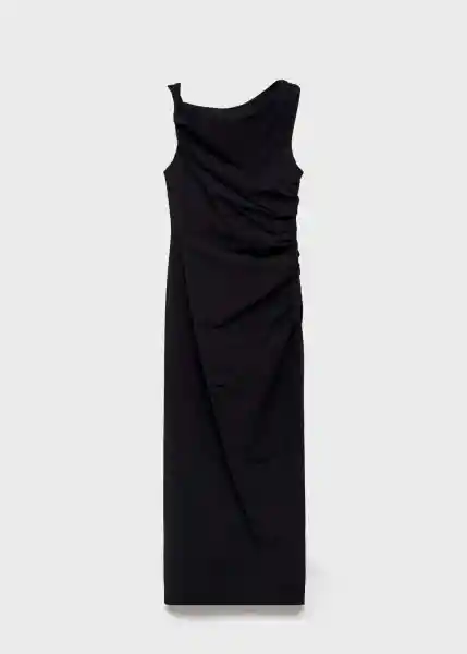 Vestido Roll Negro Talla S Mujer Mango