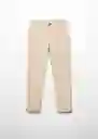 Pantalón Piccolo 5 Beige Talla 06 Niños Mango