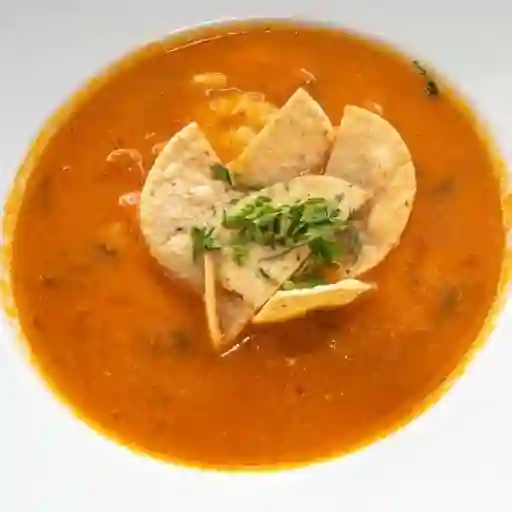 Sopa de Tomate y Camarones