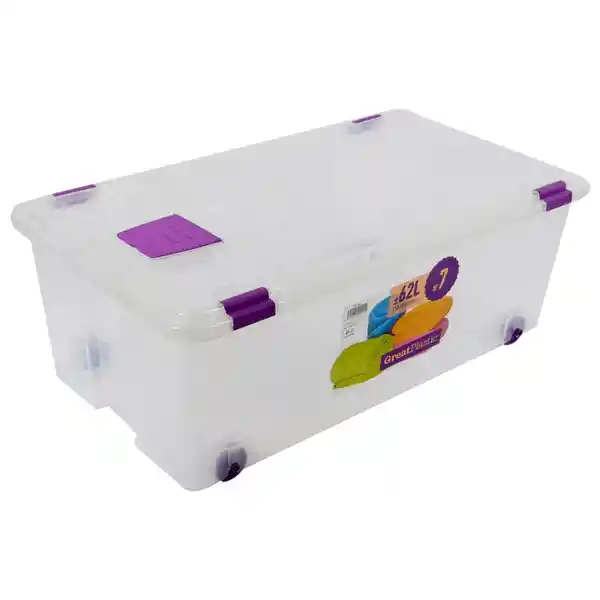 Great Plastic Caja Organizadora Con Ruedas 4 Cierres 2044