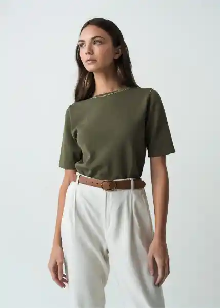 Saco Tejido Mujer Verde Galeras Ultraoscuro M 582G085 Naf Naf