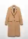 Abrigo Epic Camel Talla XL Mujer Mango