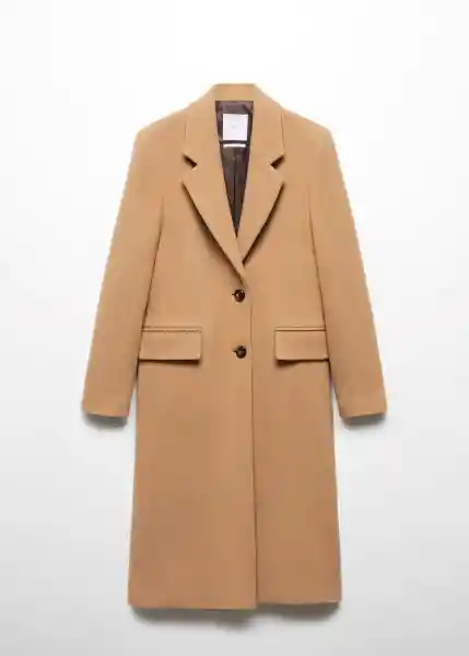 Abrigo Epic Camel Talla XL Mujer Mango