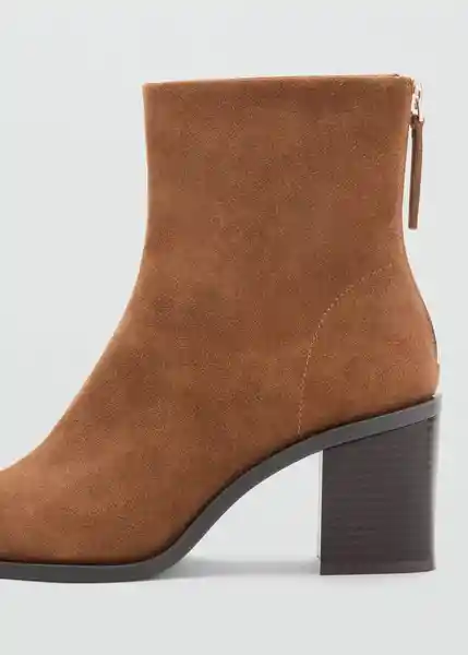 Botines Glorias Taupe Talla 38 Mujer Mango