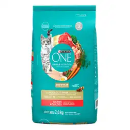 Purina One Alimento para Gatos Adultos Pollo Y Carne Visible