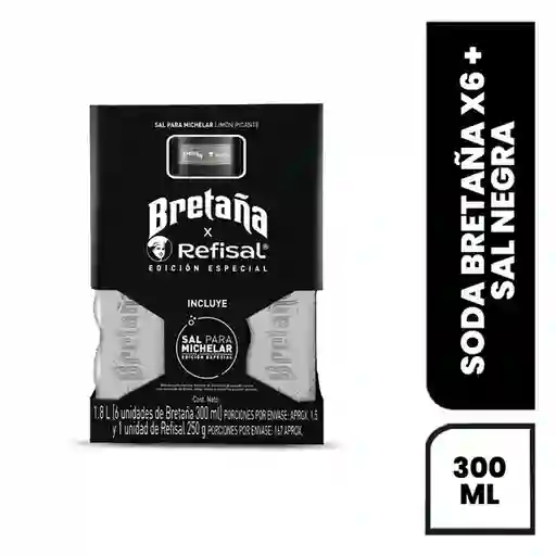 Bretaña Soda 6 Und + Sal Para Michelar 25 g