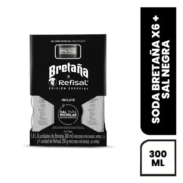Bretaña Soda 6 Und + Sal Para Michelar 25 g