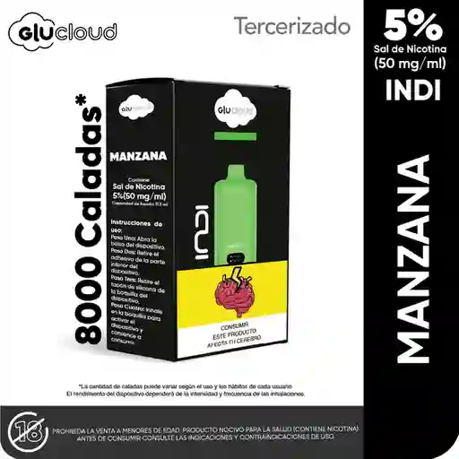 Vapeador Glucloud Manzana Indi