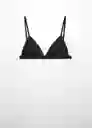 Sujetador Frap Negro Talla M Mujer Mango