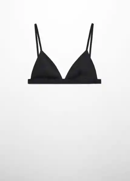 Sujetador Frap Negro Talla M Mujer Mango
