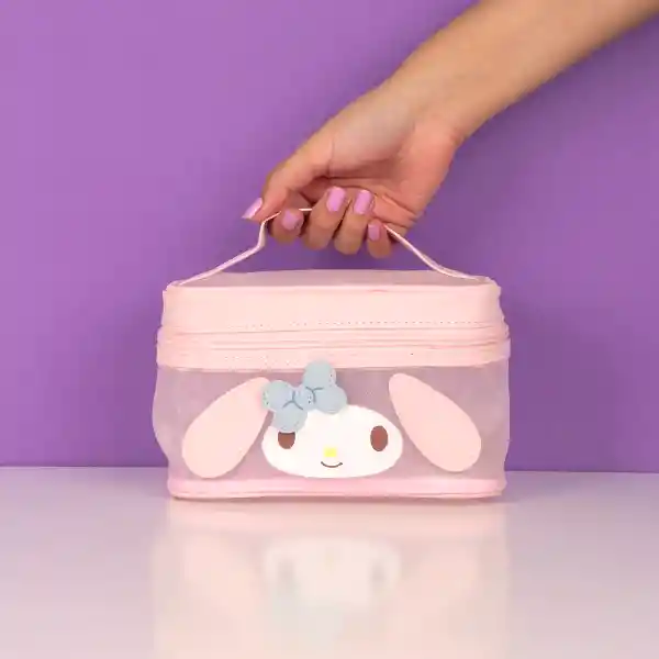 Cosmetiquera Tipo Neceser my Melody Serie Sanrio Azul Miniso