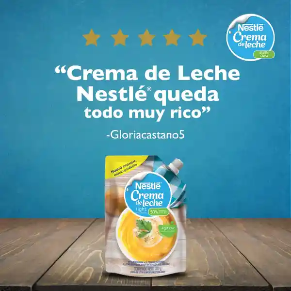 Crema de Leche NESTLÉ baja en grasa x 200g