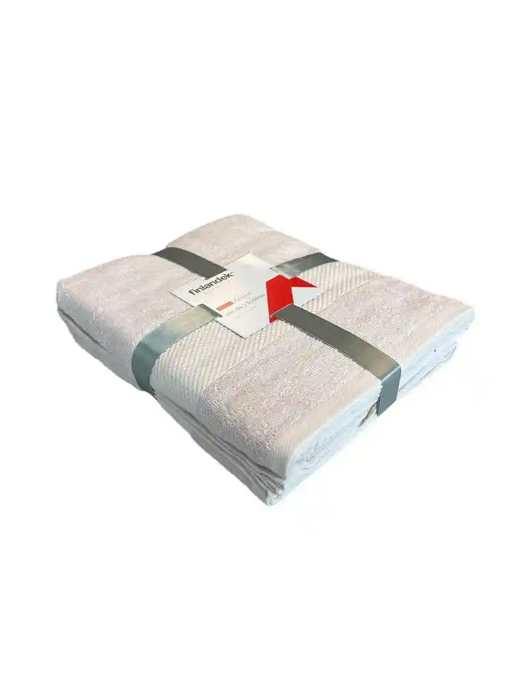 Setx2 Pzas Toalla Baño Finlandek Toacotton8