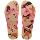 Sandalias Slim Pets Dorado Talla 40 4132567 Havaianas