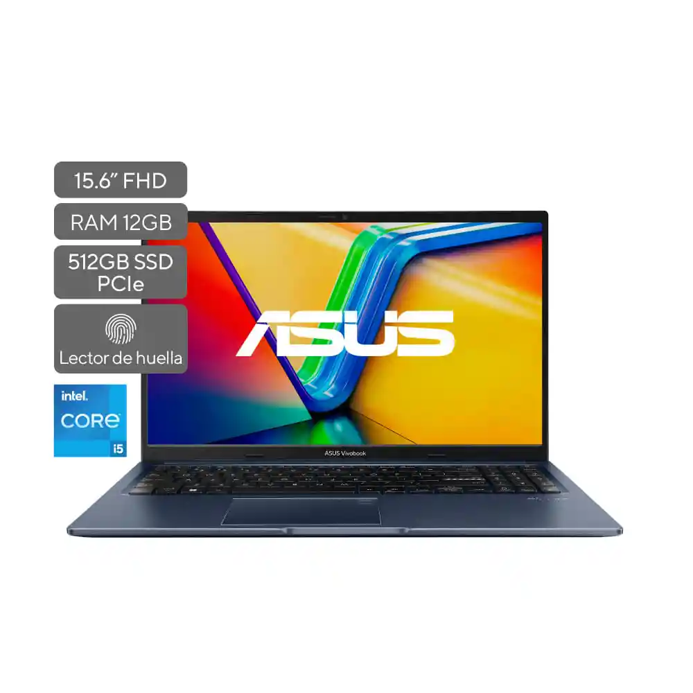 Portátil Asus Vivobook 15 X1502va-bq1320w Intel Core I5 - 12gb / 512gb Lector de Huella