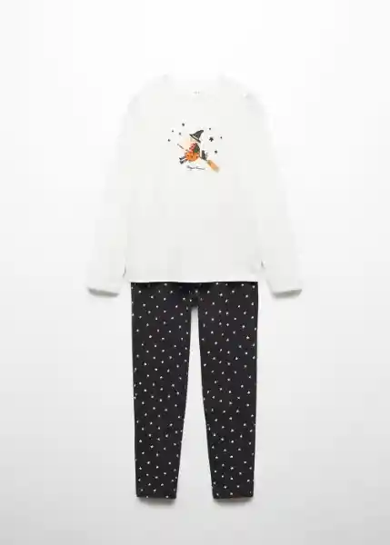 Pijama Bruji Negro Talla 06 Niña Mango