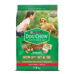 Comida para perro Dog Chow Cachorro medianos y grandes x 8 kg