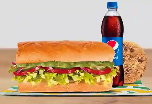 Combo Sándwich Vegetariano con Guacamole 15 Cm