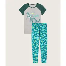 Pijama Corto Largo Camiseta Cuello Redondo Con Screen y Pantalon Jogger Estampado Infantil Niño 66040057 Talla 6