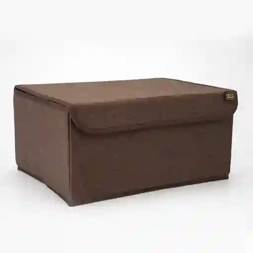 Caja Plegable Paño Chocolate 34 x 25 x 17 cm