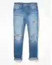 Jean Super Skinny Azul Talla 0 Regular Mujer American Eagle