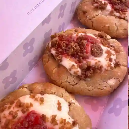 Galleta de cheesecake de fresa
