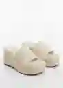 Sandalias Martha Off White Talla 35 Niñas Mango