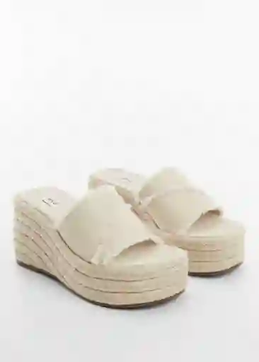 Sandalias Martha Off White Talla 35 Niñas Mango