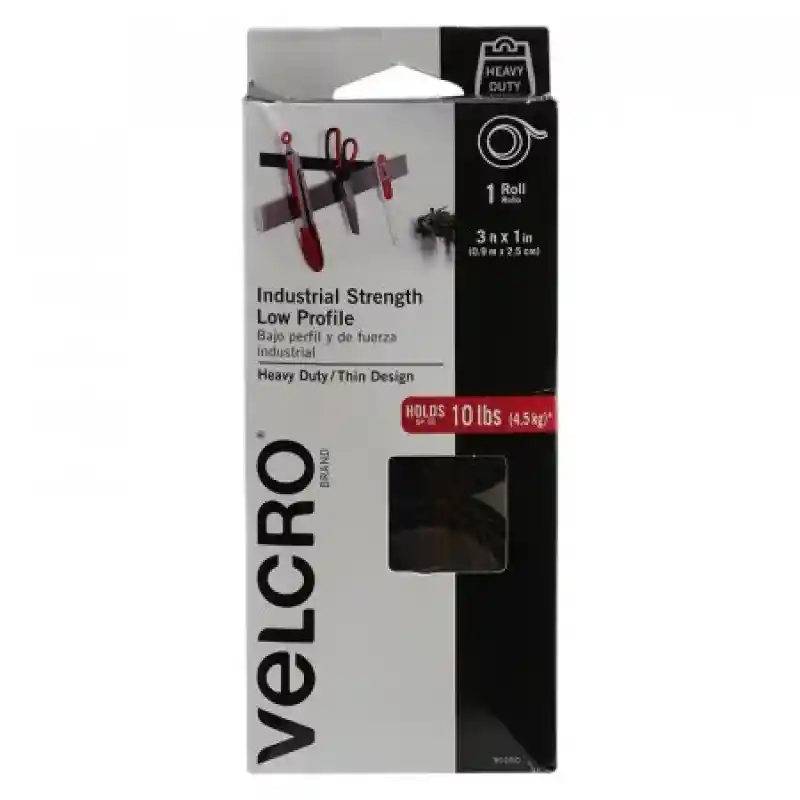 Velcro Cinta Negro 91.4 x 2.5 cm