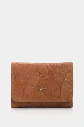 Billetera Colory de Cuero Para Mujer Grabado Placa Palmeras