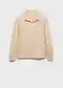 Sudadera Claudio Crudo Talla M Hombre Mango