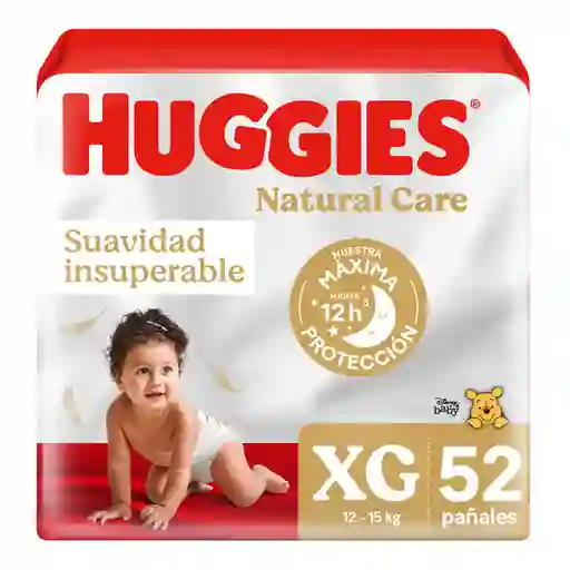 Pañal Huggies Natural Care XG 52 Und