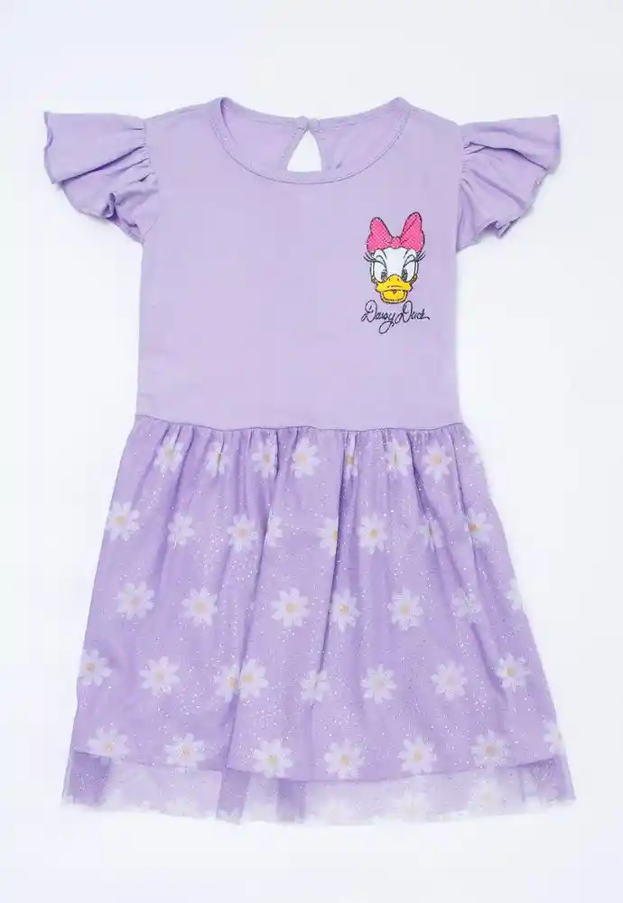 Vestido Manga Corta 2t-lila
