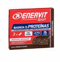 Barrra Enervit Con Proteinas Chocolate Negro (unidad)