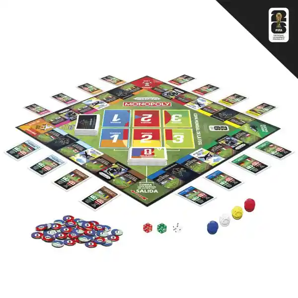 Monopoly Juego de Mesa Panini Prizm Copa Mundial de la Fifa