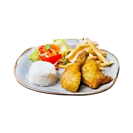 Bandeja con 1/4 de Pollo
