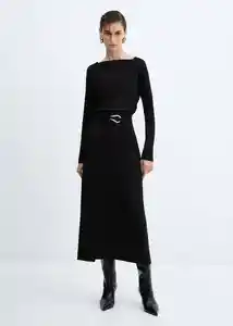 Camiseta Saco Negro Talla S Mujer Mango