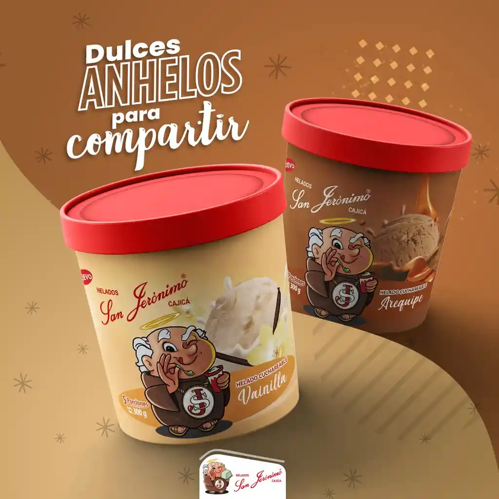 San Jerónimo Helado Cremoso Sabor Arequipe