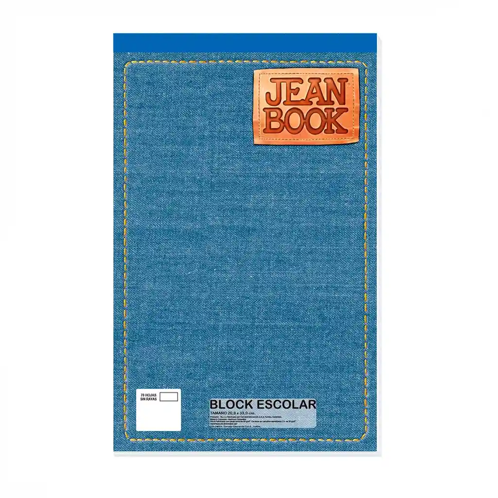 Hojas Jean Book Block Deblancas Tamano Carta Escolar