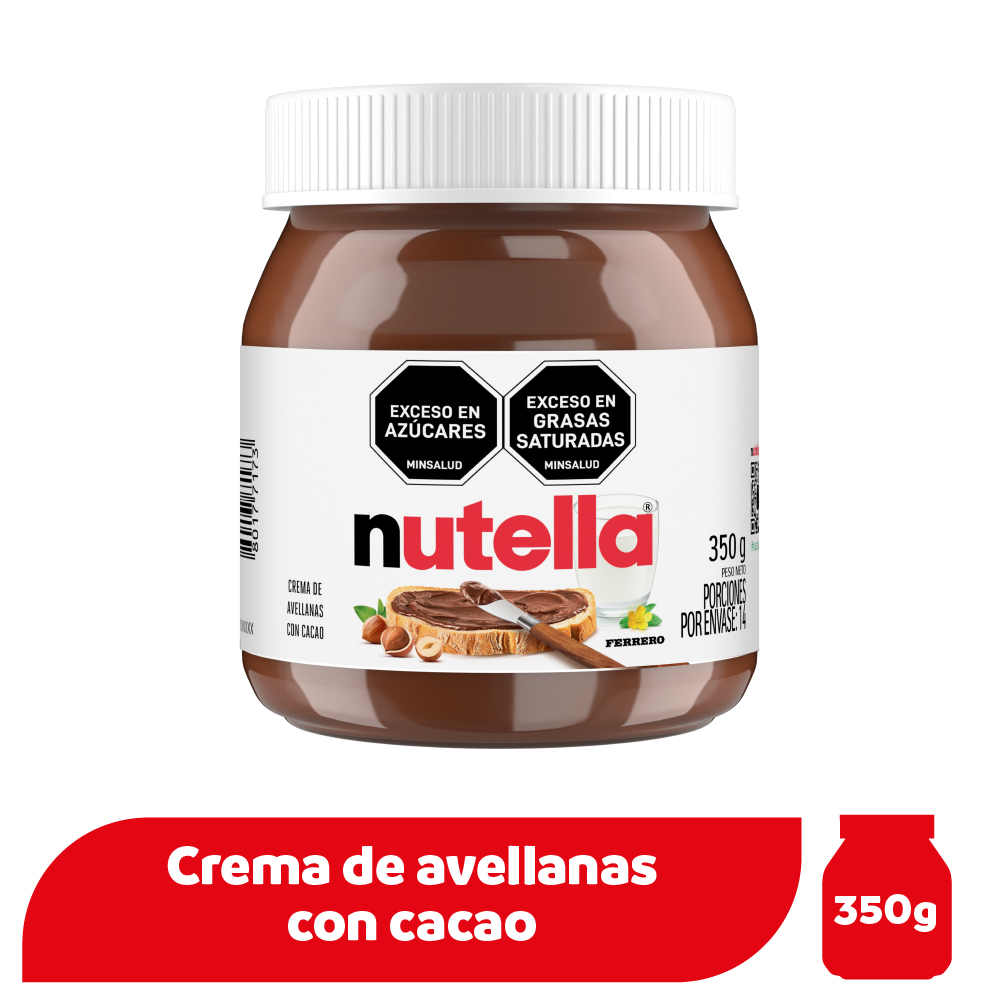 Nutella Crema Avellanas con Cacao y Leche 350 g