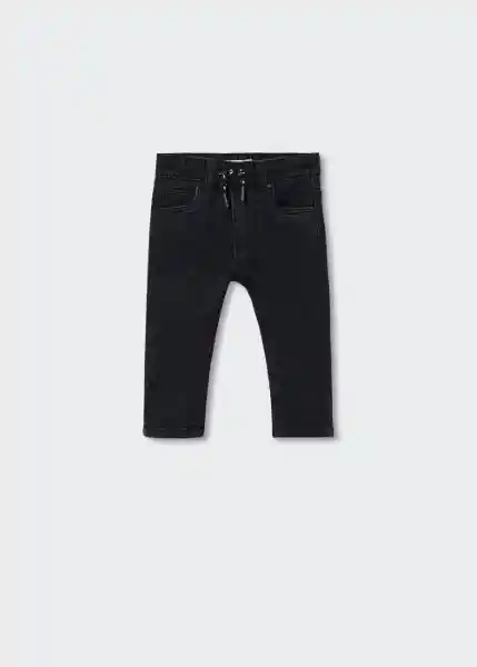 Jeans Pablo Tejano Negro Talla 67 Niños Mango