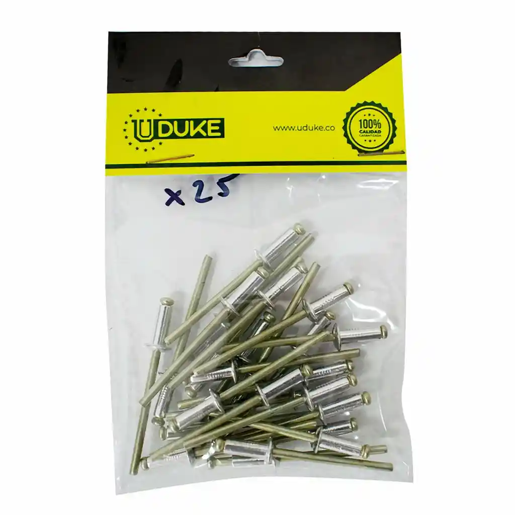 Pop Uduke Pack Remache5 4 Natural 5/32 X 3/8"