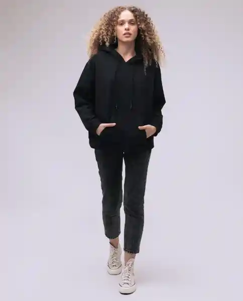  Buzo Mujer Negro Talla L 680D000  AMERICANINO  