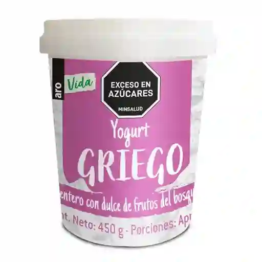 Aro Yogur Griego Vida Frutos Del Bosque