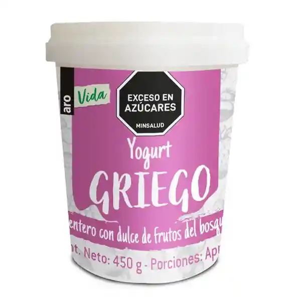 Aro Yogur Griego Vida Frutos Del Bosque