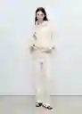 Jean Mara Offwhite Talla 40 Mujer Mango